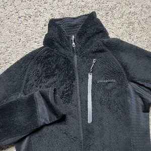 Patagonia R2 Full Zip Fleece jacket Women's Sz Small Black Polartec Thermal Pro